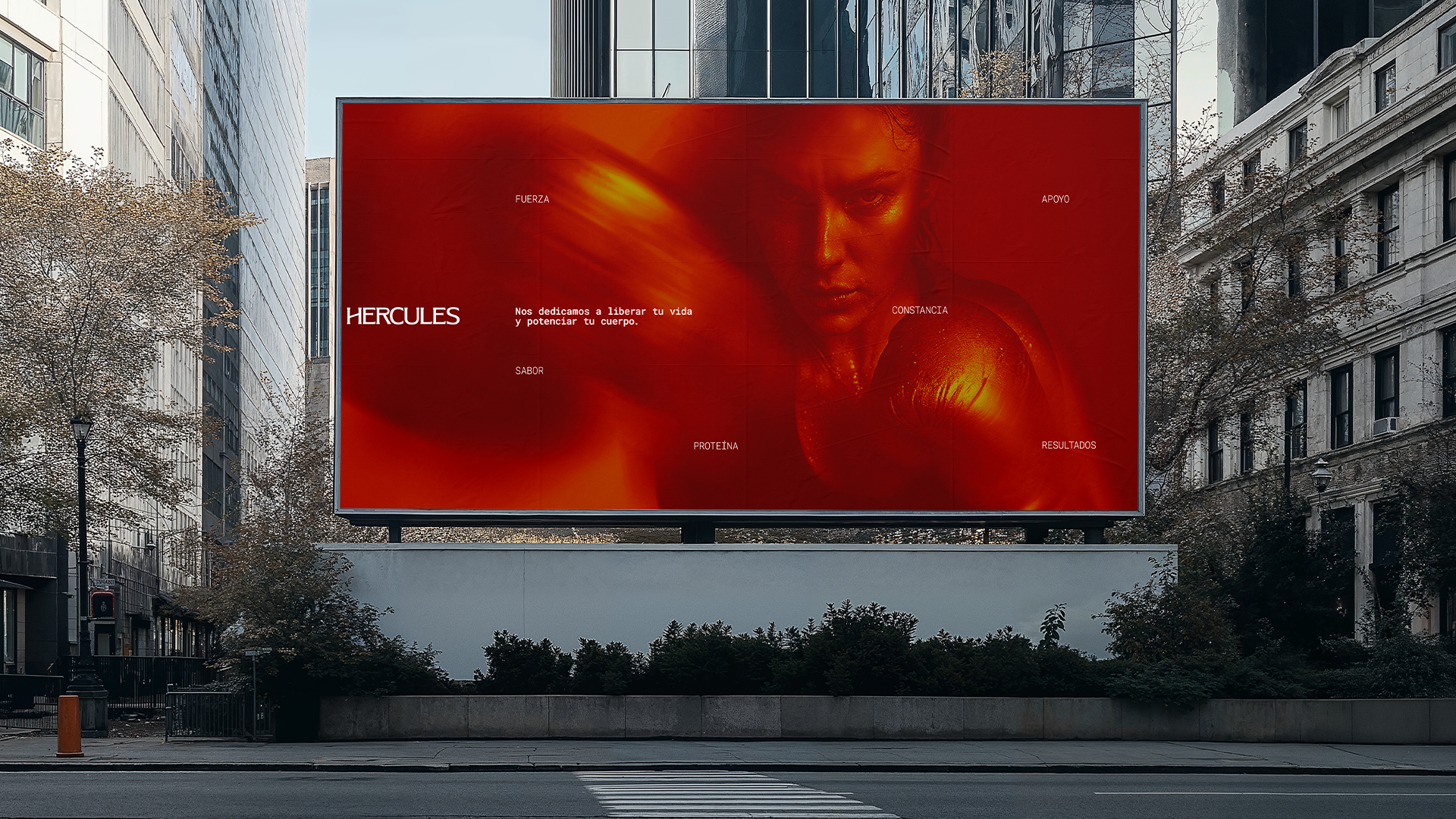 imagen principal del proyecto Fresh Greens, se observa una mujer comiendo falafel y encima de la foto el logotipo de la empresa